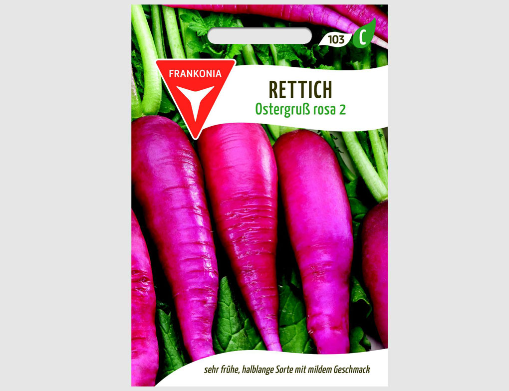Rettich Ostergruß Rosa