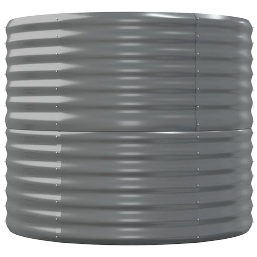 NNEVL Garden Planter Powder-coated Steel 152x80x68 cm Grey