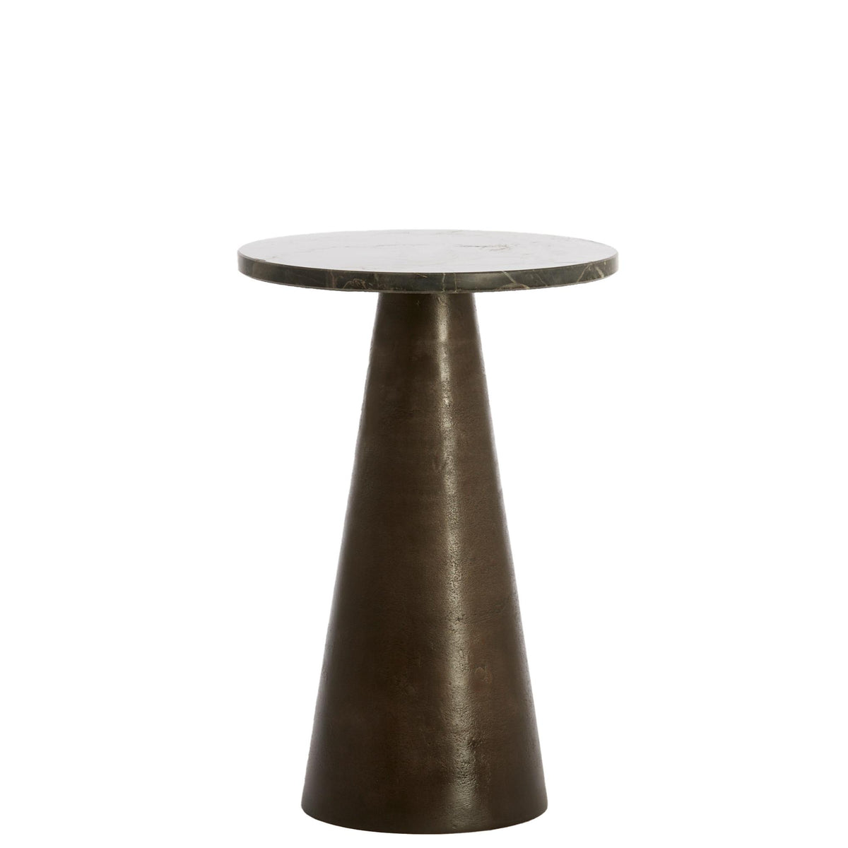 Light & Living bijzettafel Ynez - bruin - Ø36cm