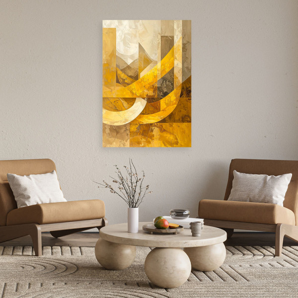 Obraz do salonu sypialni biura, Abstrakcyjne kształty geometryczne 20x30