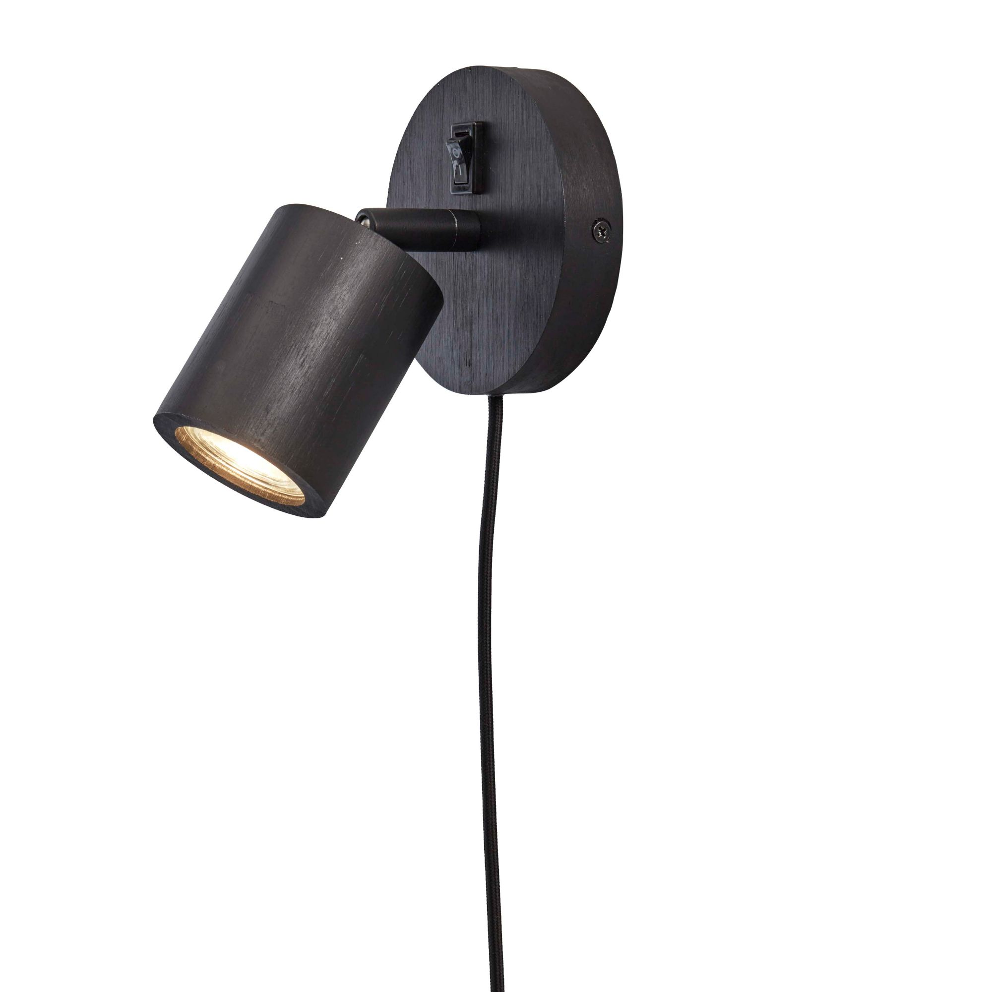 GOOD&MOJO wandlamp Java - zwart - Ø12cm