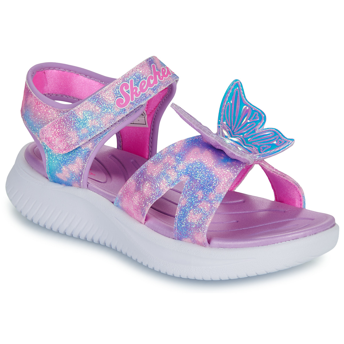Skechers - SANDALE LUMINEUSE JUMPSTERS BUTTERFLY BRITES - Pink