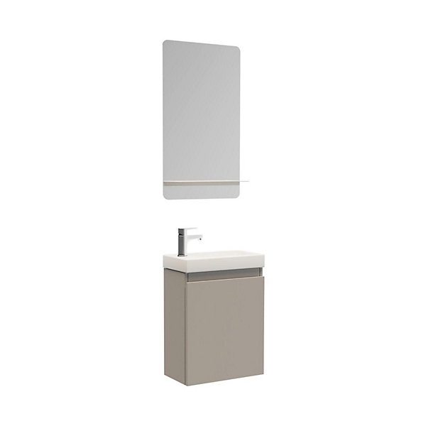 Meuble lave-mains LISA   miroir tablette