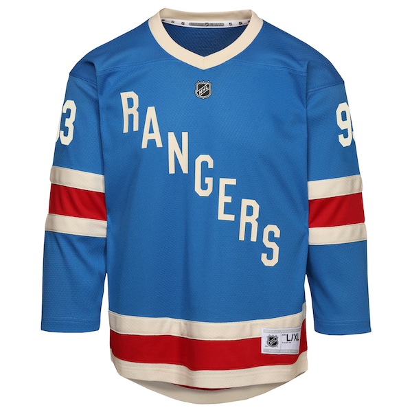 Mika Zibanejad New York Rangers Youth Centennial Replica Jersey - Blue