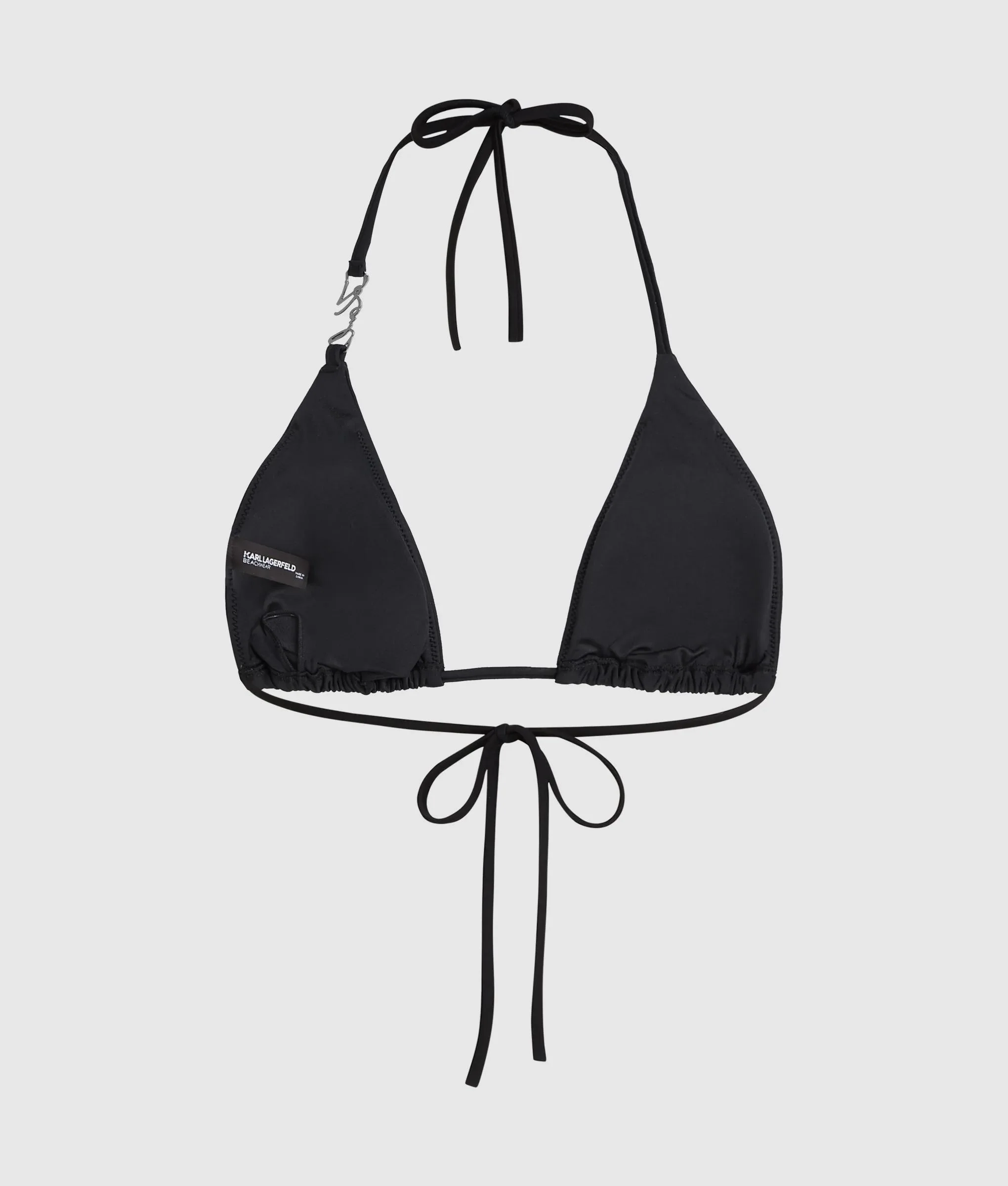 Haut de bikini triangle à strass
