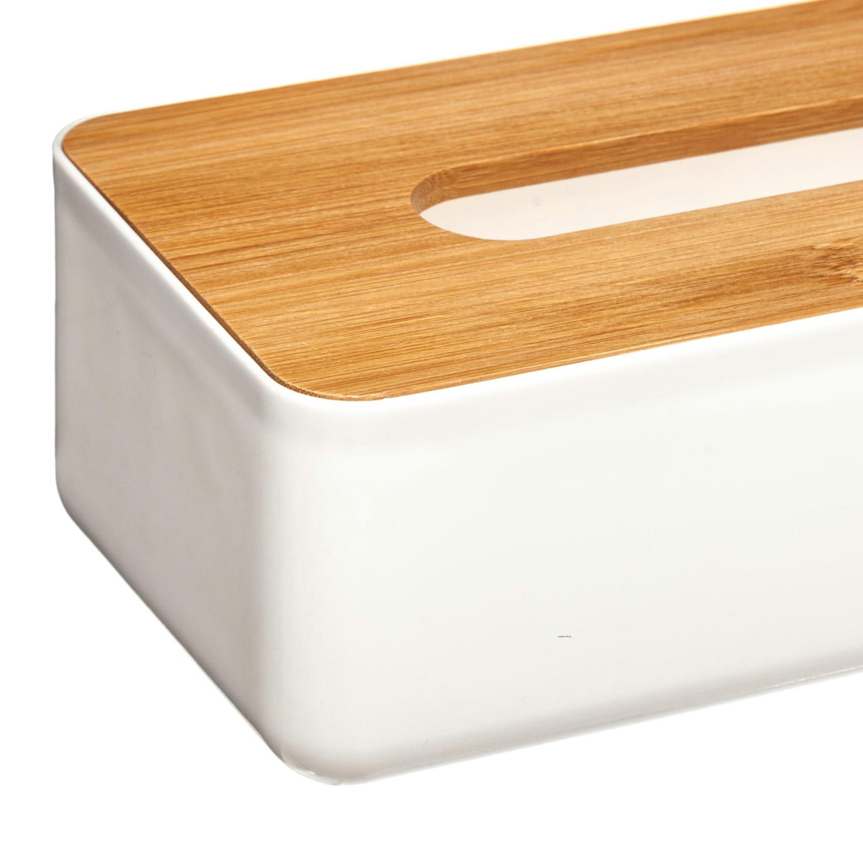 - Boite à mouchoir naturel polypropylène/bois blanc 26x13.2x8.5  cm