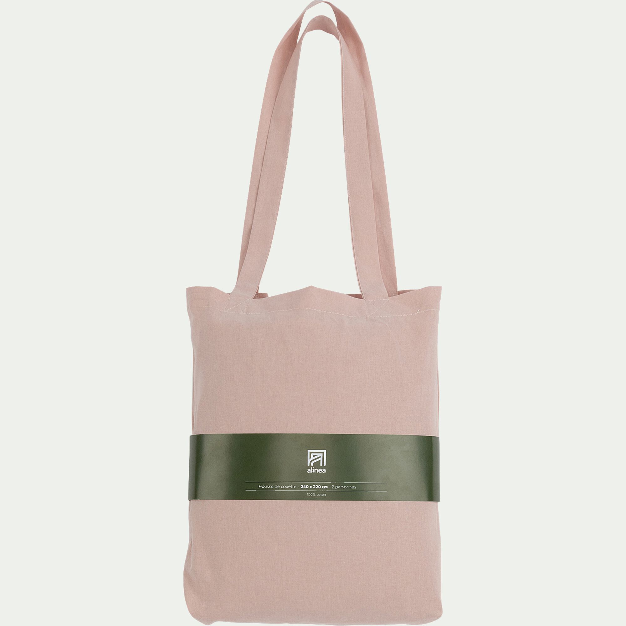 CALANQUES - Housse de couette en coton 240x220cm - rose rosa