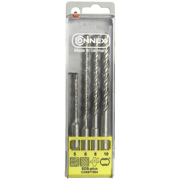 Hammerbohrer-Set, SDS-plus, Ø 5/6/8/10 mm, 4