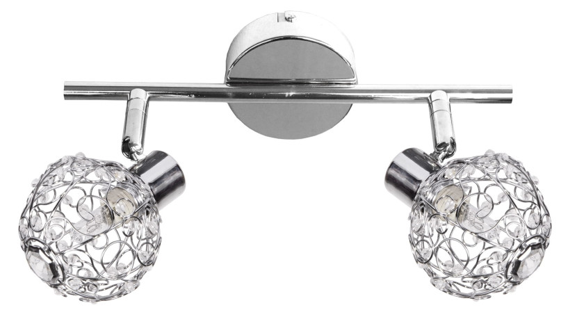 Lampa sufitowa chromowana COLLAR2xG9x40W wym: 17x27x8 cm Candellux