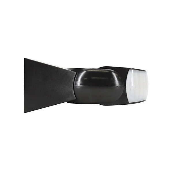 Détecteur de mouvement noir - 1200W - IP65 - Portée 12m - Angle 180