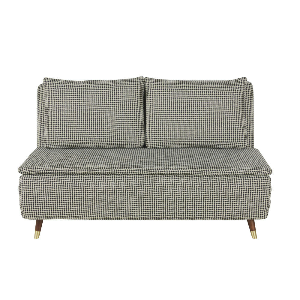 Nio - Canapé clic-clac 2 places motifs pied-de-poule