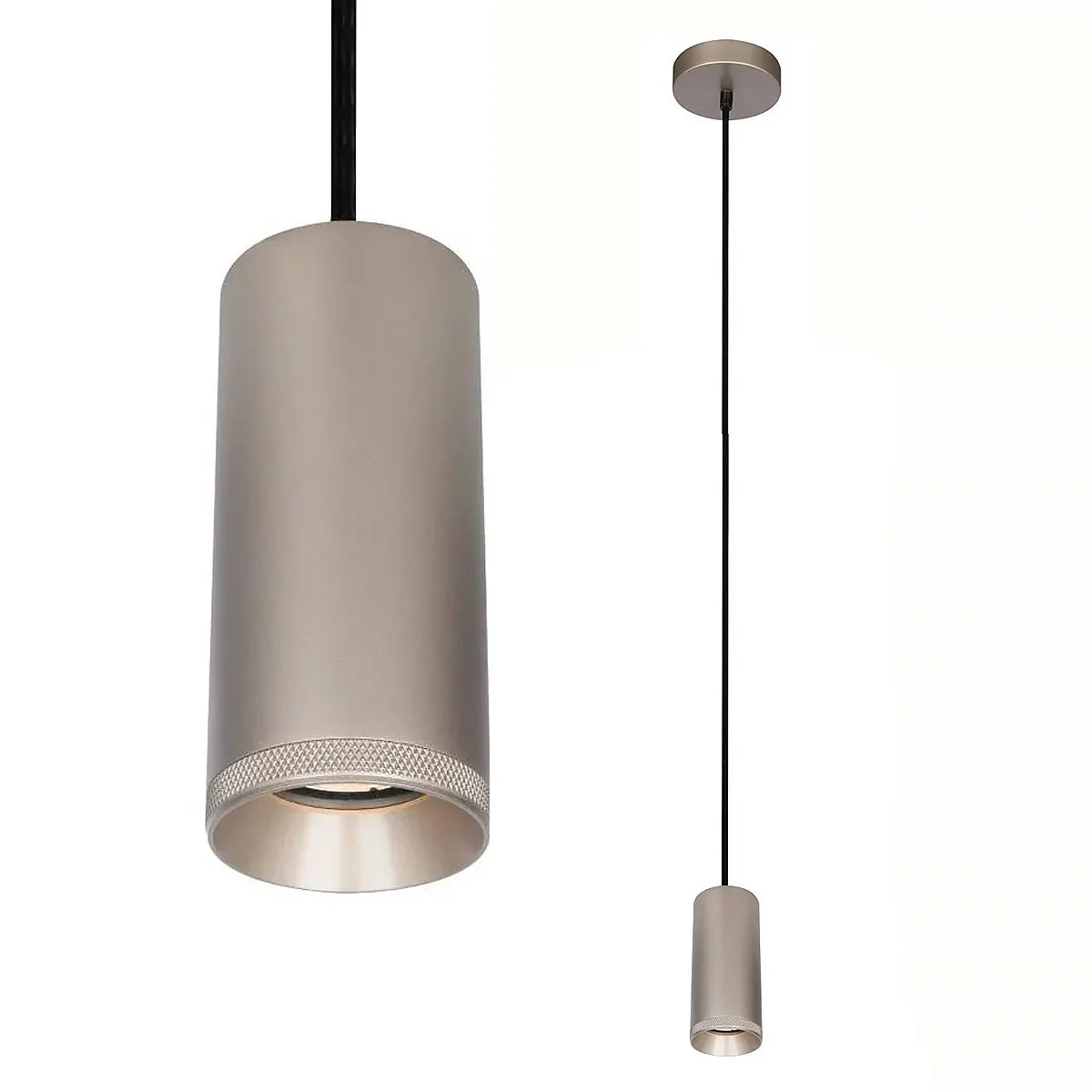 Artdelight hanglamp Milano - 1 lichts - 6.6 x 150  cm - champagne