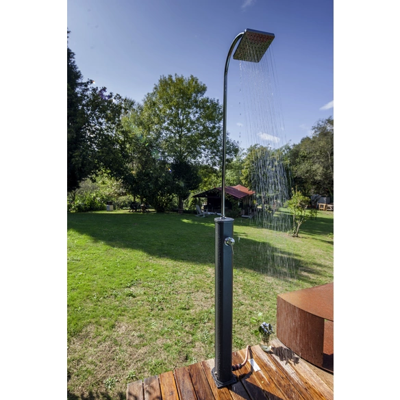 Solardusche, Aluminium, mit 18 l-Tank