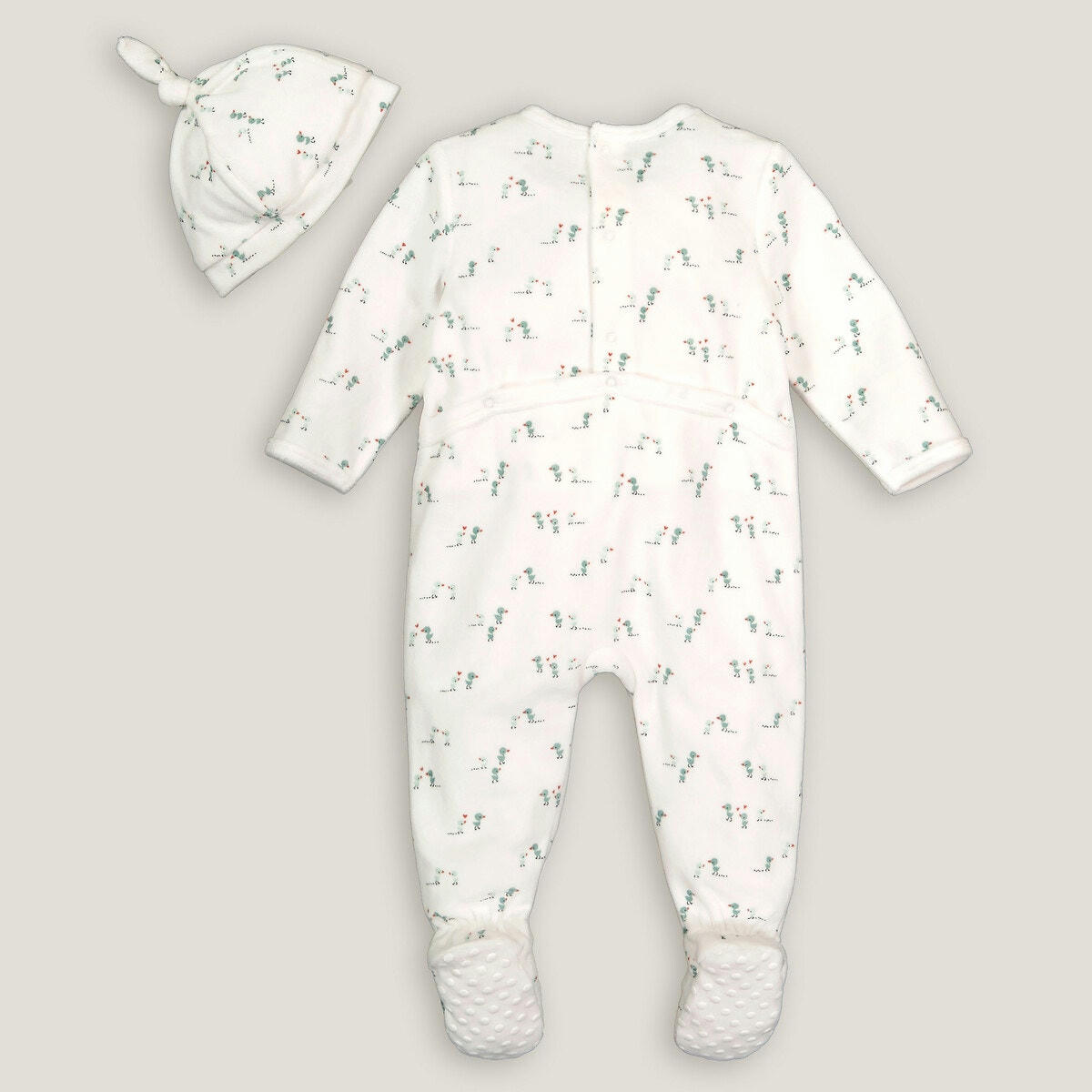 Ensemble pyjama et bonnet en velours