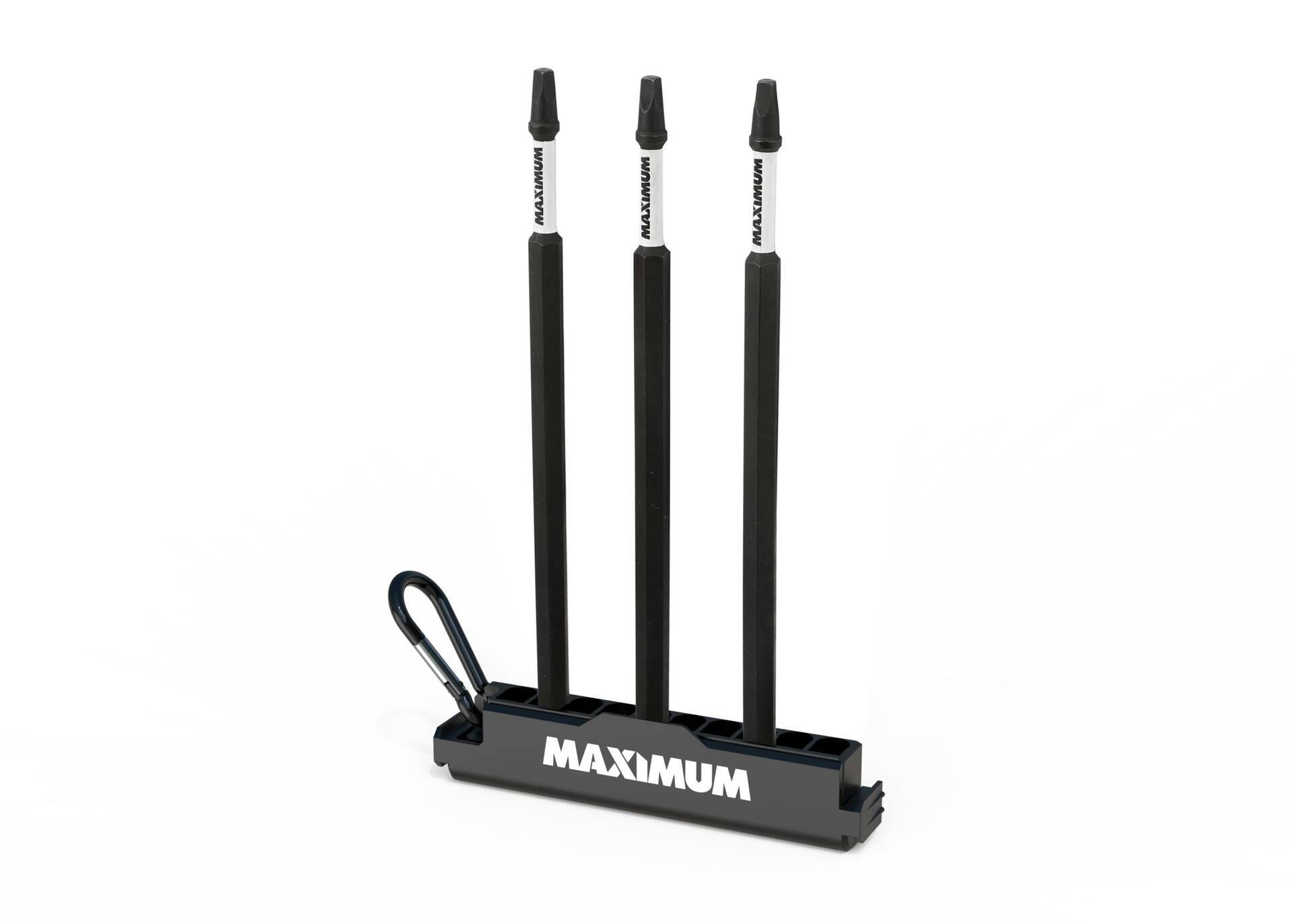 MAXIMUM Square #2 Carabiner Screw Bit Set, 6-in, 3-pc