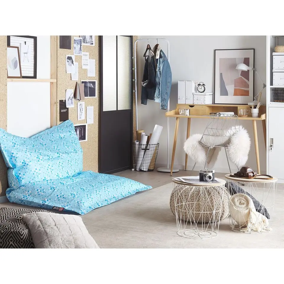 FUZZY - Zitzak hoes - Lichtblauw/Stippen - 140 x 180 cm - Nylon