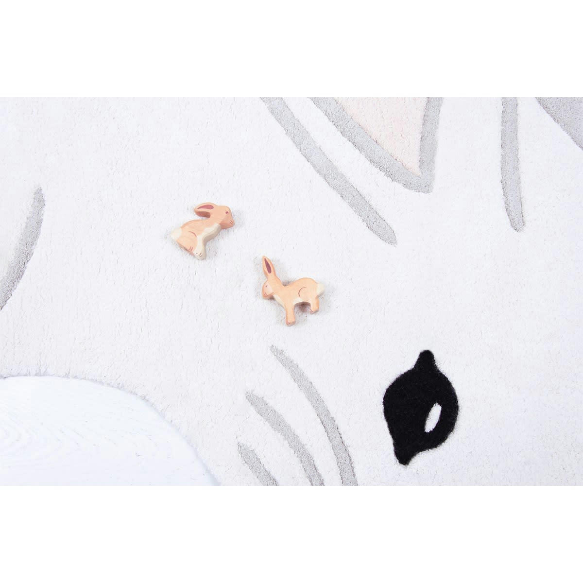 FOREST - Tapis lapin en Coton Beige