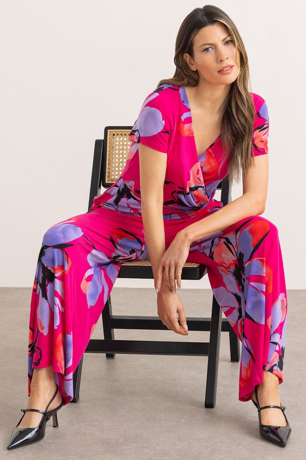 Klass. Wide Leg Printed Jumpsuit