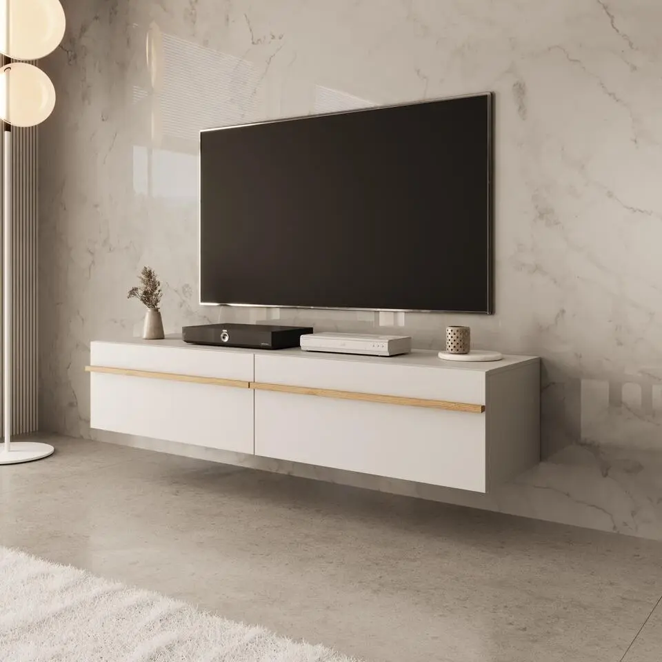 Meubella - TV-Meubel Arda - Beige - 154 cm