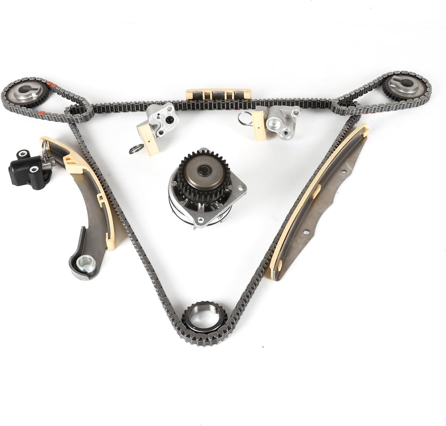 Timing Chain Kit with Water Pump Fits for 2005-2010 Nissan-Frontier Pathfinder Xterra NV1500 NV2500 NV3500 4.0L Engine Aftermarket Parts, Repalce OE 13085-EA210, 13070-EA200, 13070-ZK01B