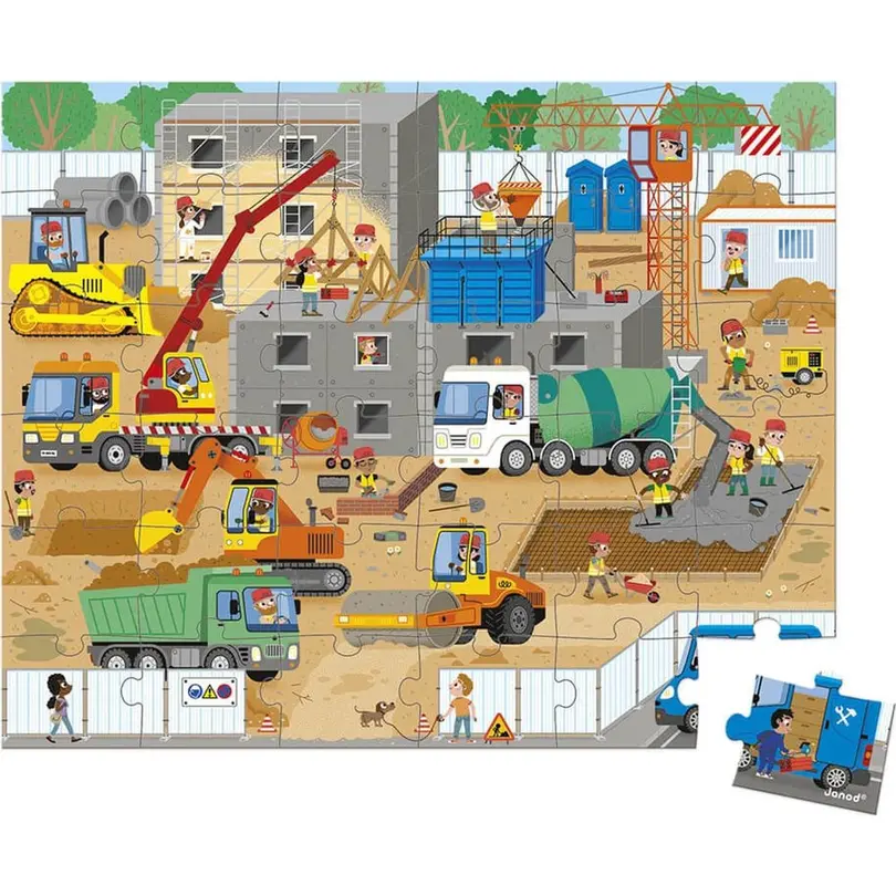 Puzzle 36-teilig Baustelle