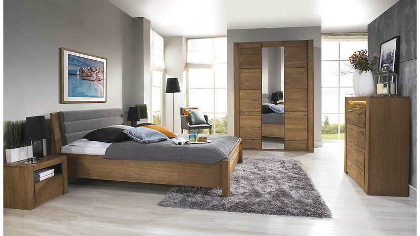 Szafa trzydrzwiowa Velvet-73 160 cm z lustrem dąb rustical