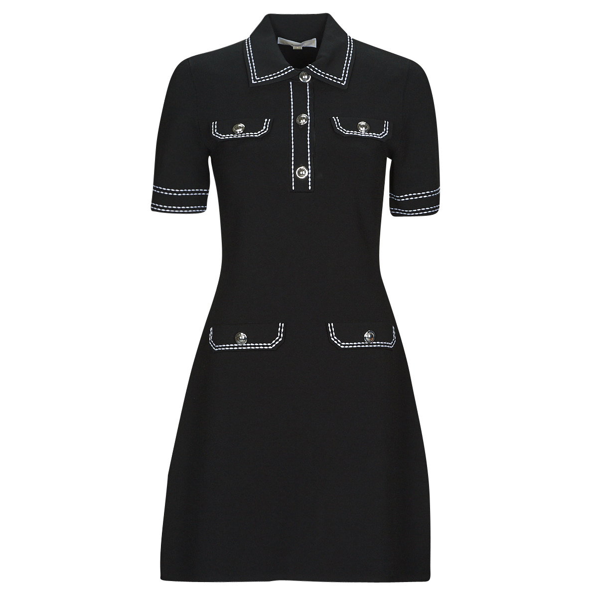 MICHAEL Michael Kors - ECO POP STCH BUTTON DRS - Black