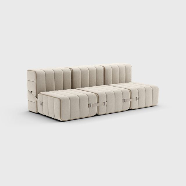 Curt-Set 6 - e.g. Flexibele 3-zitter - Sera - Calla (Wit   Beige)