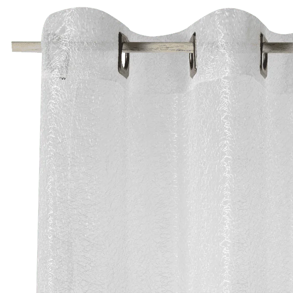 4MURS Voilage NEW ZIG ZAG coloris blanc 140 x 240 cm