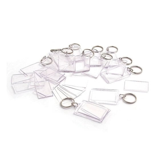 Blank Photo Keyrings 12 Pack