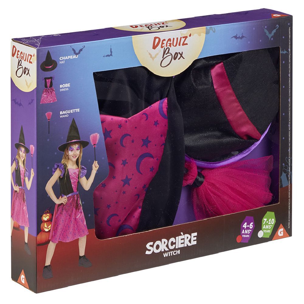 Deguiz'box enfant Halloween sorcière 4/6 ans