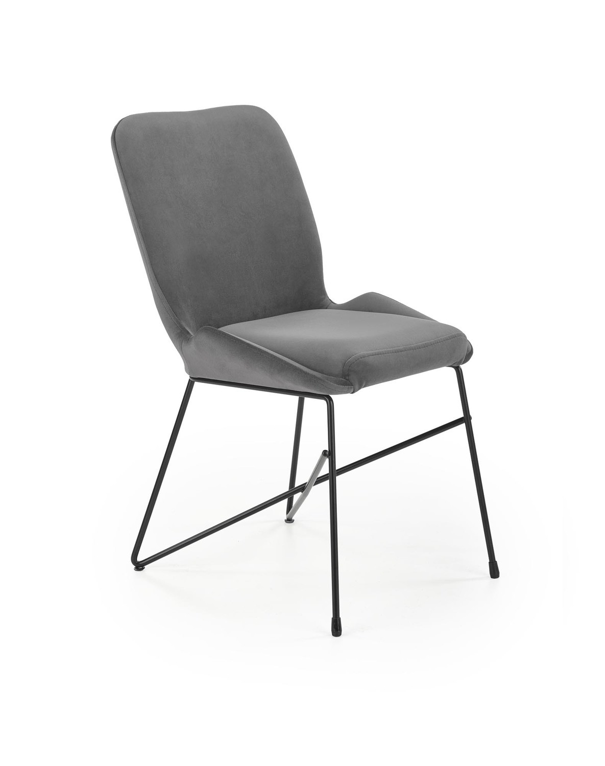 Krzesło tapicerowane K454 VELVET ciemnozielone