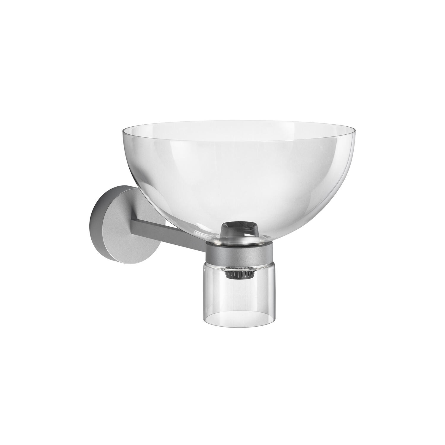 NOCTURNE W Bowl Wall Lamp, silver