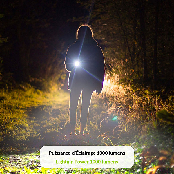 Lampe Torche FISHTEC LED   1000 Lumens