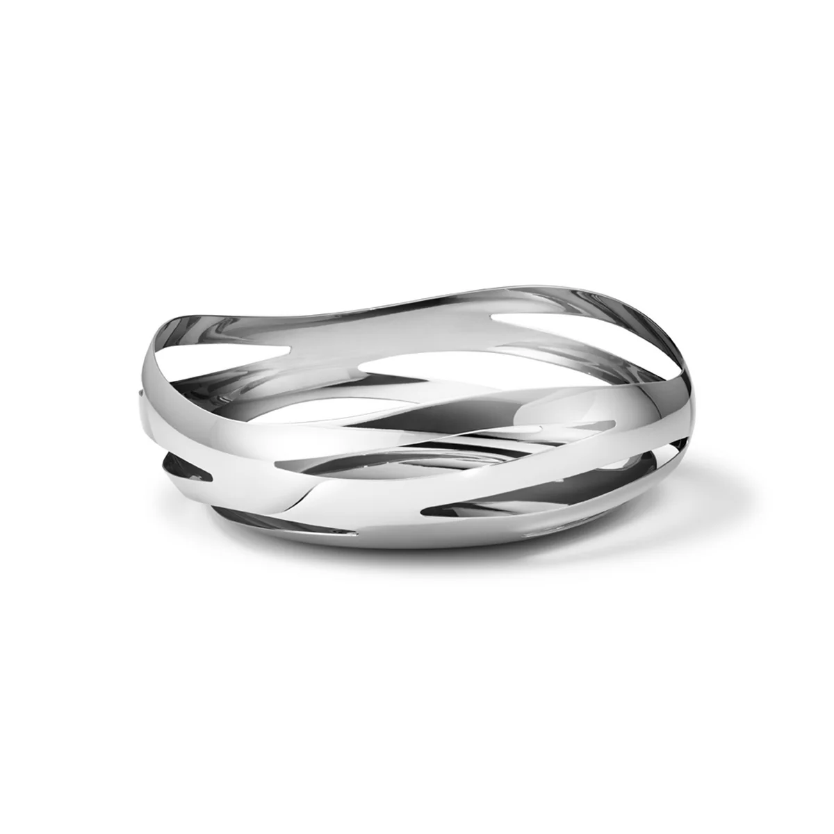 Georg Jensen - Cobra Brotkorb / Obstschale, Ø 24 cm, Edelstahl