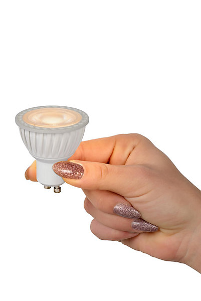 Lucide MR16 - Ampoule led - 5 cm - LED Dim. - GU10 - 1x5W 2200K/2700K - Blanc