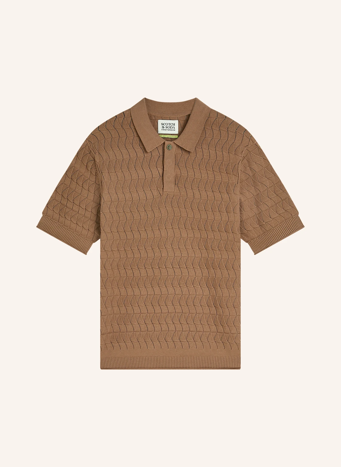 SCOTCH & SODA Strick-Poloshirt Regular Fit