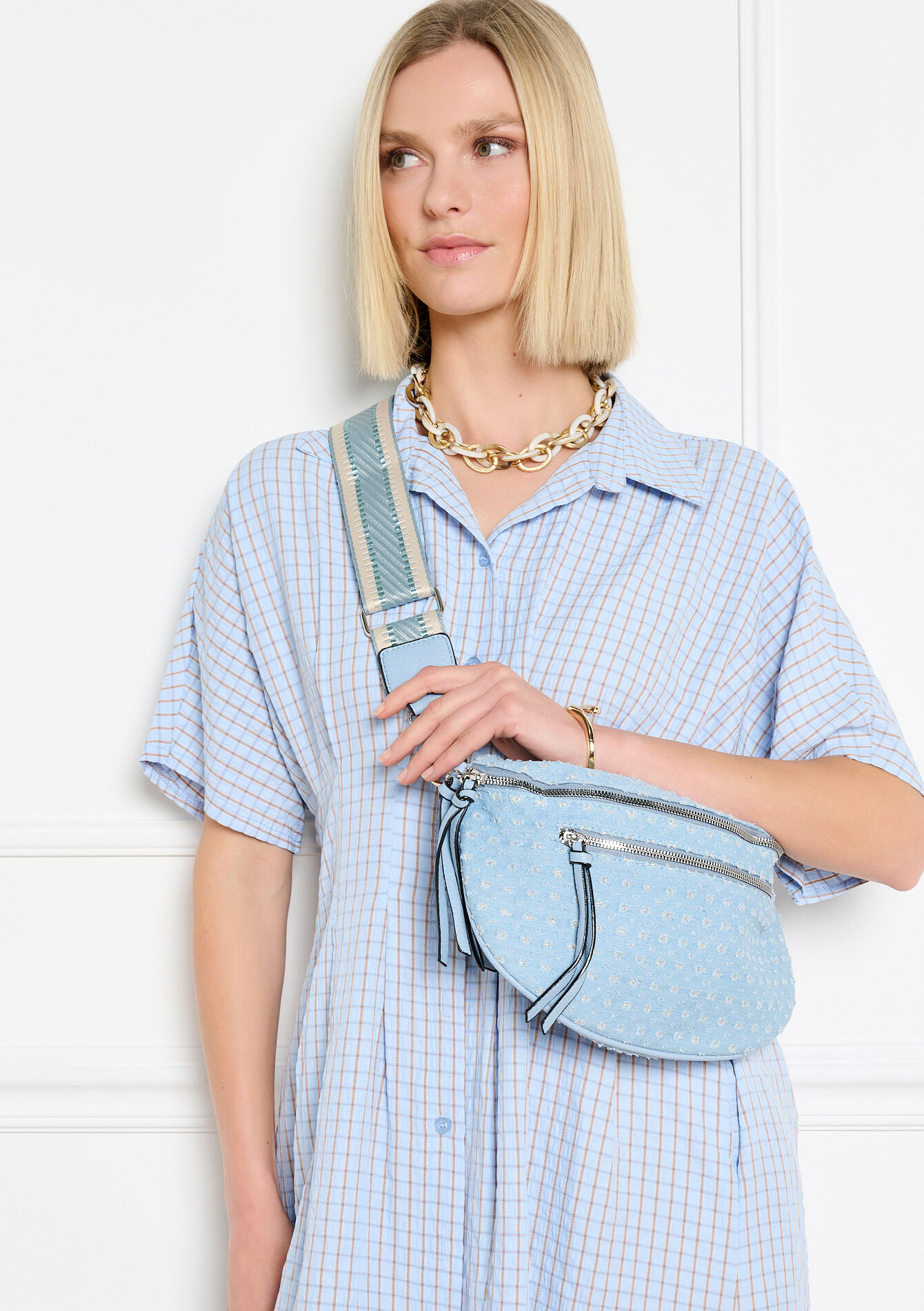 Heuptas met denimlook