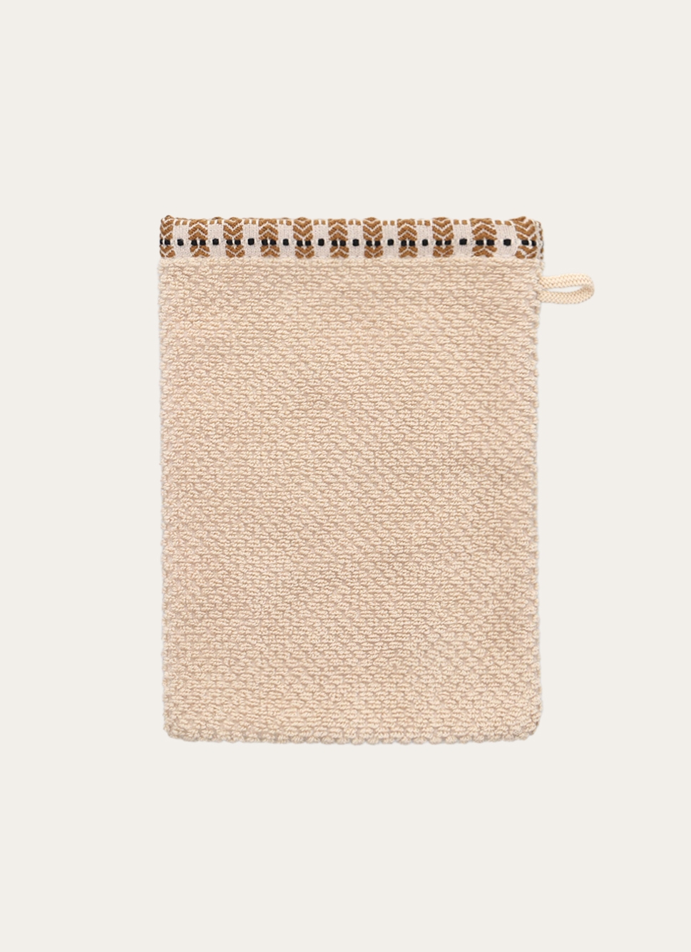 GANT DE TOILETTE AVEC LITEAU FANTAISIE BLEU FONCÉ