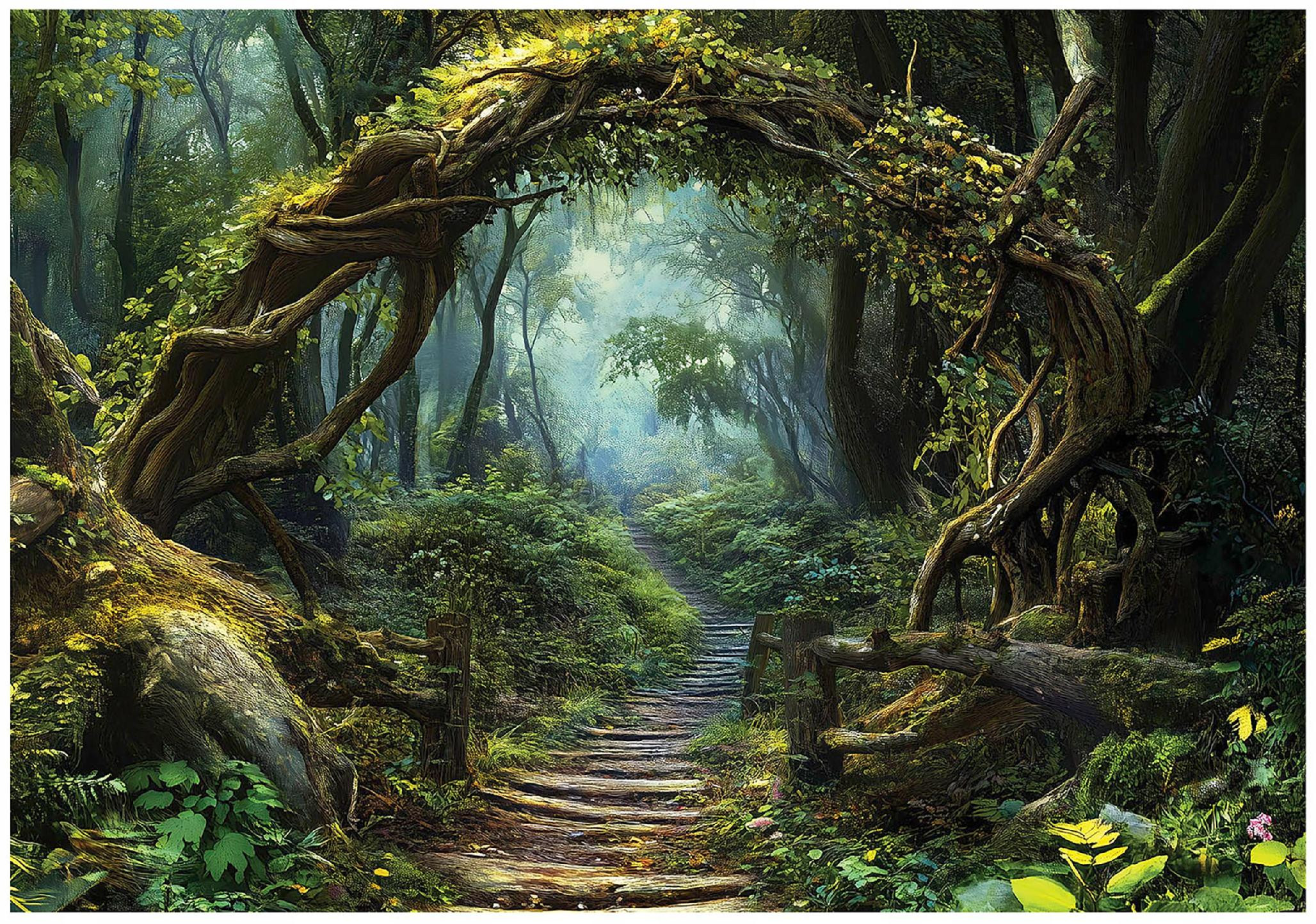 Fototapeta droga w lesie natura drzewa na ścianę sypialnia salon 250x175