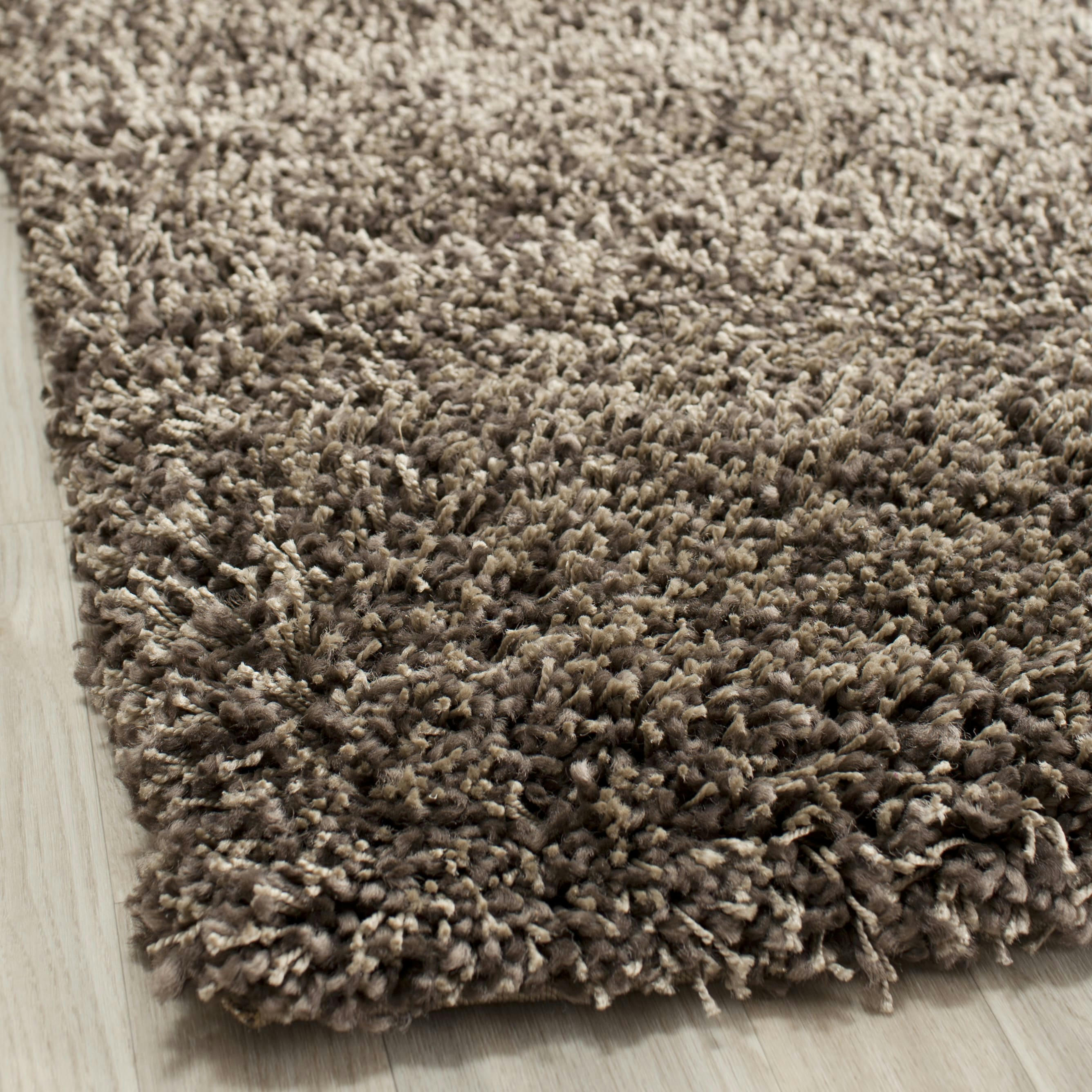 CALIFORNIA SHAG - Tapis de salon interieur en champignon, 201 x 201 cm