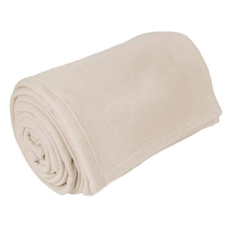 TEDDY - Couverture polyester lin 240x220 cm