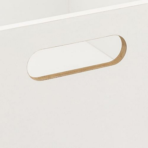 Lot de 2 Boîtes de rangement carrée en MDF