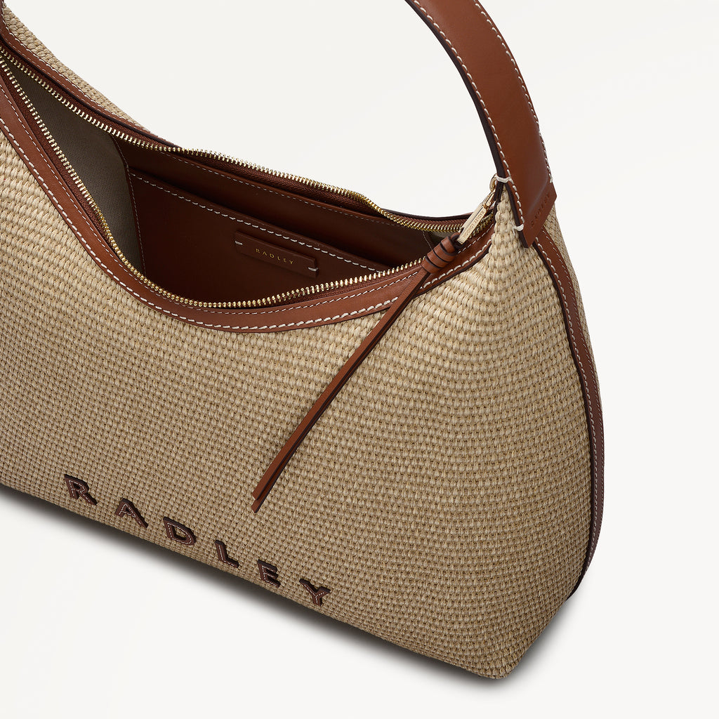 Spencer Mews - Raffia - Large Ziptop Shoulder