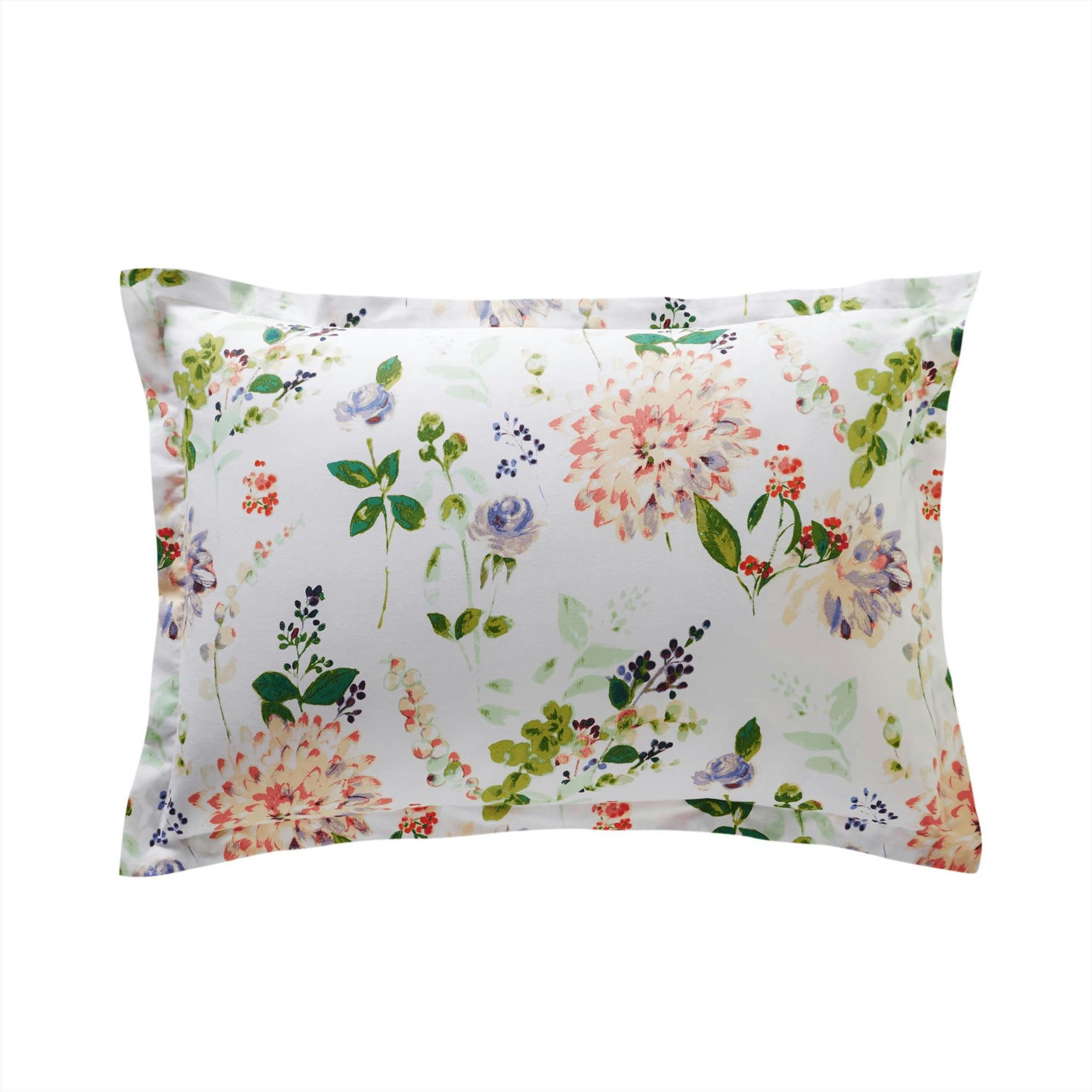 SELENA - Taie volant 63x63 multicolore en coton