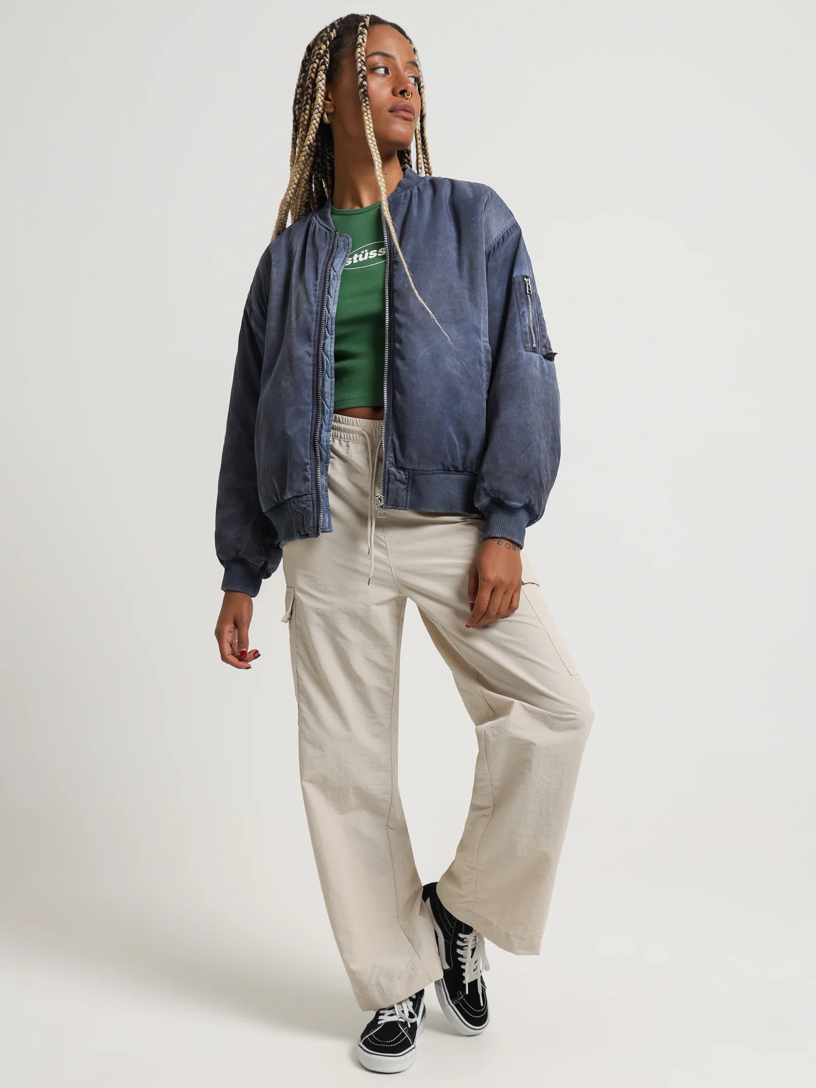 Nylon Bomber Jacket