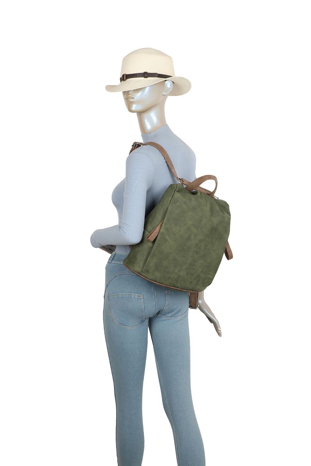 Fontanella Fashion EverTrail Suede PU Leather Backpack