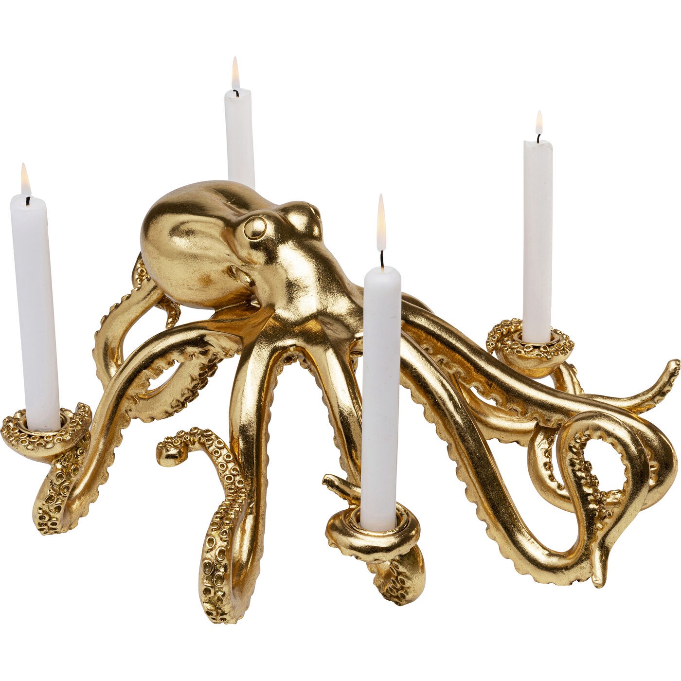 Kare Design Kandelaar goud octopus 49cm