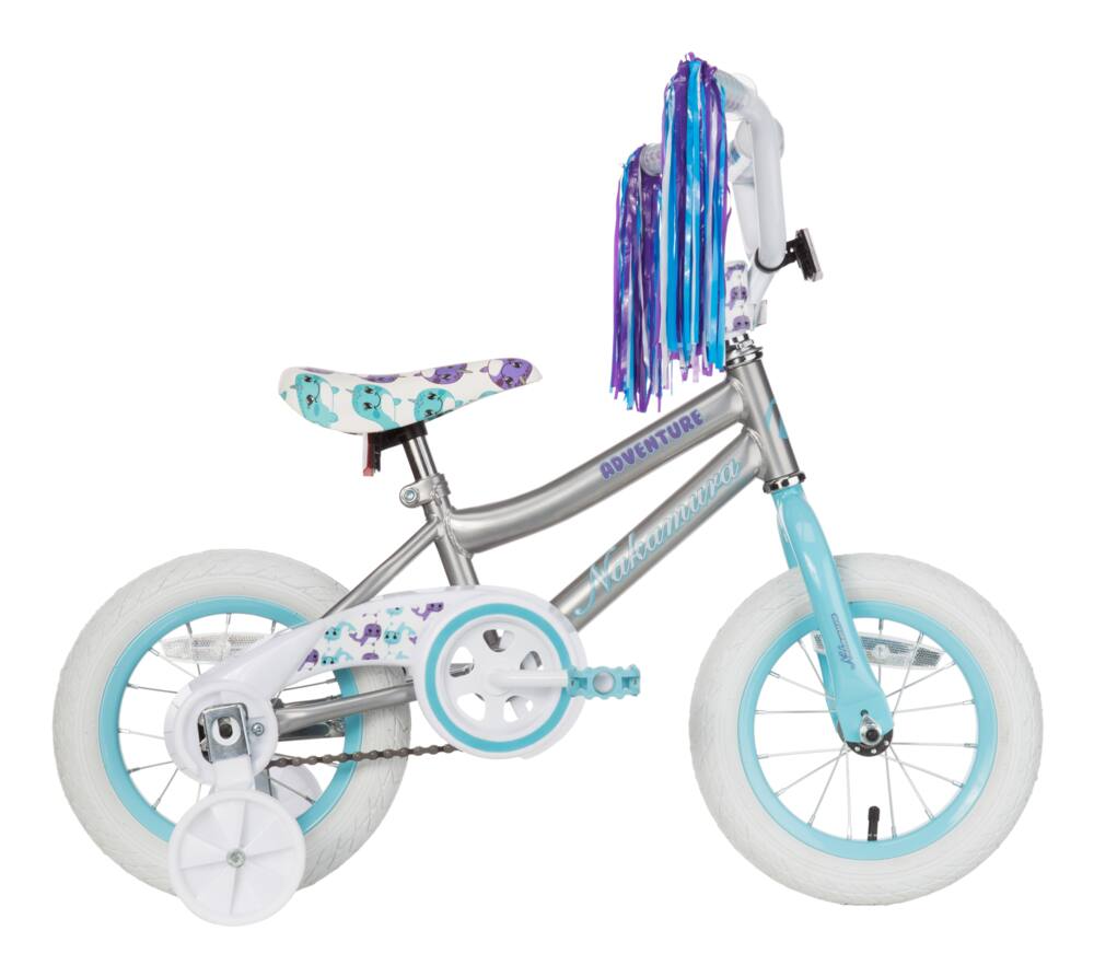 Nakamura Adventure Kid's Bike, Silver, 12-in