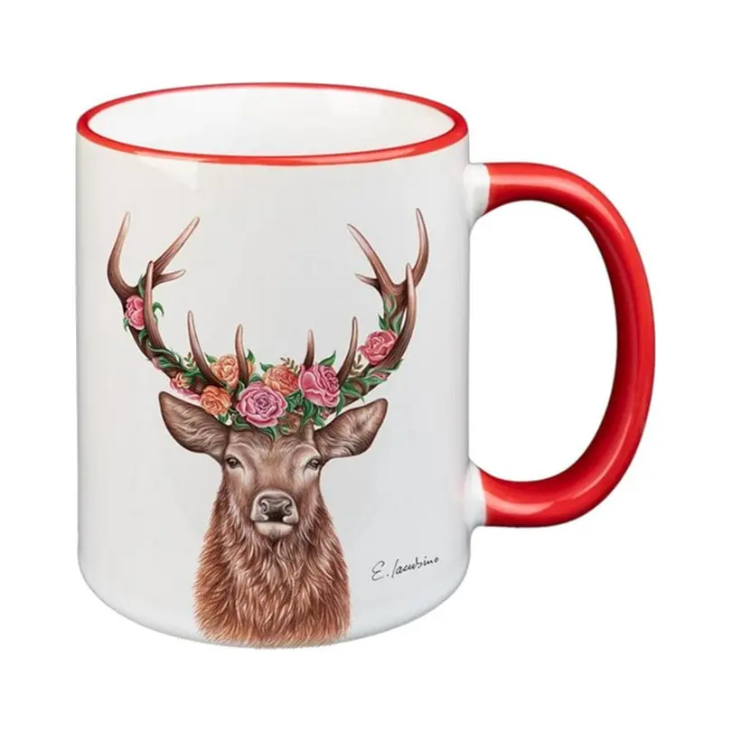 Tasse Blumenhirsch